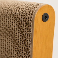 Fauteuil de grattage pour chat YAOYUE à dossier haut avec surfaces en carton ondulé et cabine en arche 60 cm Fabriqué en Chine