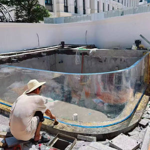 High-Density Acrylic Outdoor Swimming <b>Pool</b> Translucent Crystal Panels Eco-Friendly Anti-Slip Bespoke Luxury Design ODM Solutions - Product Image 1