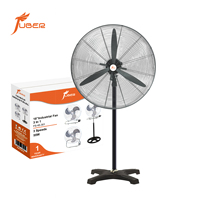 Ventilateur sur pied industriel de 30 pouces pour la logistique et la circulation d'air, le refroidissement et la ventilation