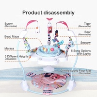 LADIDA balançoire pour bébé balançoire bouncer jouets avec musique activité centre roues bambin marcheur