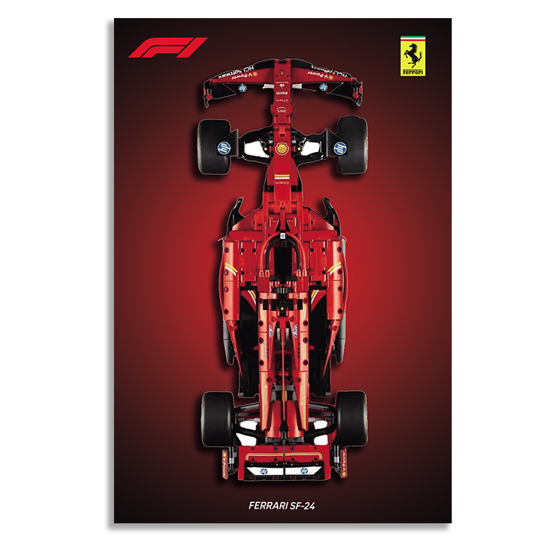 ferrari sf24-f1-a model does not include building block car