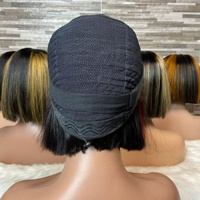 Perruque Lace Front HD Transparente SDD Bob Lisse 2*6 5*5 100% Cheveux Humains, Peut Être Permanente et Teinte