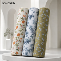 Tissu Popeline 100% Coton Tissé Uni, Impression Numérique Personnalisée Direct Usine, Léger à Motifs Floraux pour Chemises et Robes Femme, Fille, Garçon