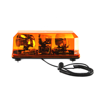 Feux de signalisation rotatifs halogènes 12V pour véhicules d'urgence, mini-barre lumineuse étanche ambre avec fixation par vis