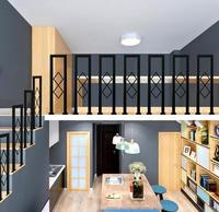 Designs de rampes en acier au carbone noir pour balcon, rampes d'escalier de luxe en acier inoxydable doré