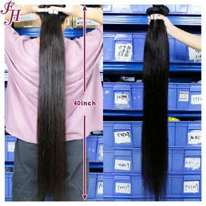 FH Indian Hair Wholesale, Cabello Humano Virgen Sin Procesar, Grado 9A, Paquetes de Cabello Humano Liso de 30 Pulgadas - Product Image 2