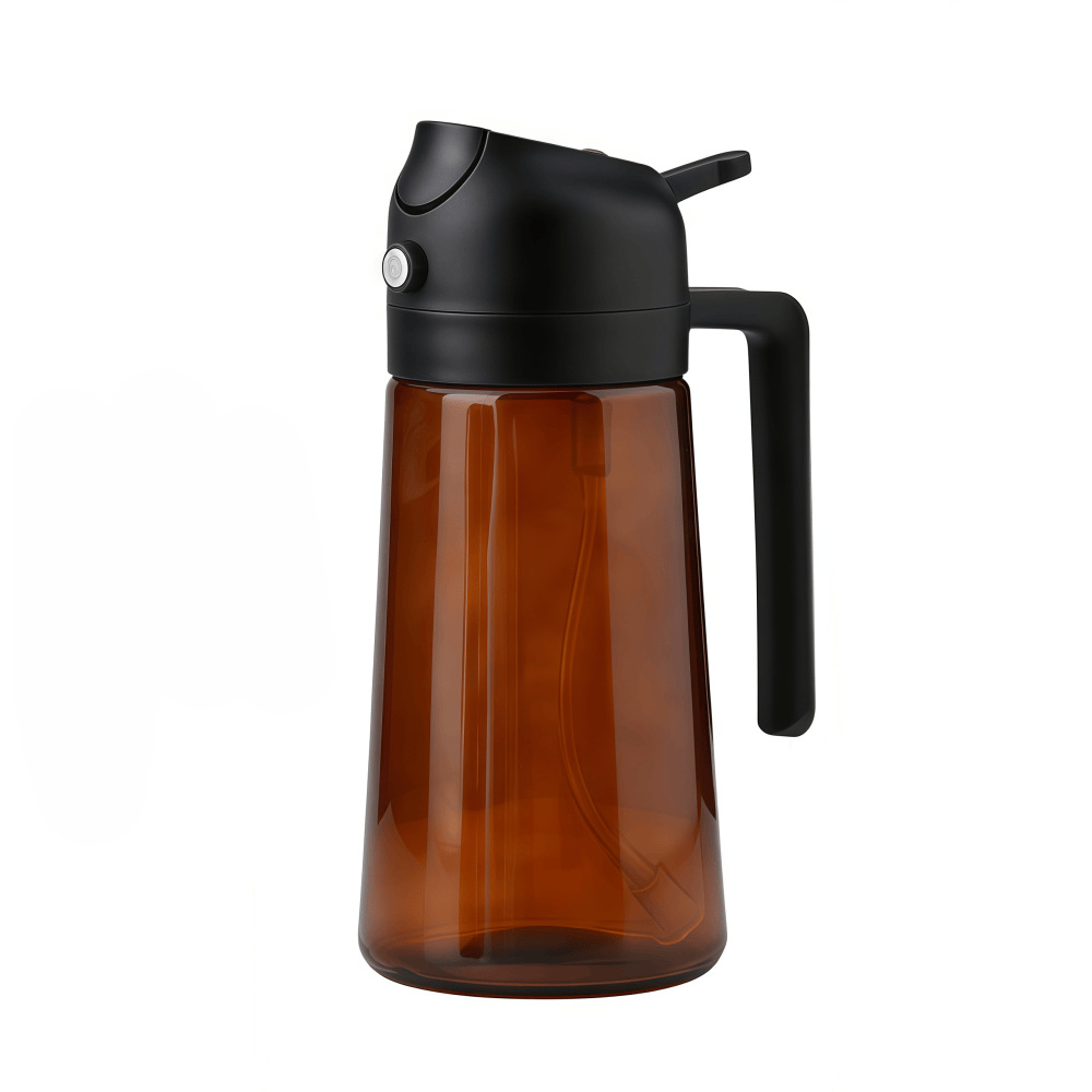 brown bottle - black cover