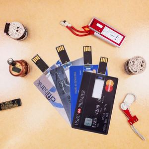 Nouvelle clé USB 2.0 format carte de visite, impression couleur, cadeau publicitaire, 8 Go-64 Go, clé USB en plastique, garantie 1 an, marque OEM, sans logo - Product Image 3