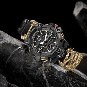 Montre SMAEL multifonction analogique-numérique 8008, montre de sport d'extérieur, étanche, bracelet en nylon - Product Image 5