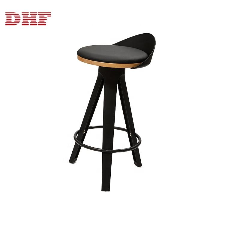 Modern Black Low Back Cheap Used Restaurant Modern Bar Stools for Sale