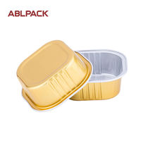 Approvisionnement en usine Récipients en aluminium de 50ml personnalisés pour la cuisson de tartes aux œufs et pouding Récipients alimentaires en aluminium pour compagnie aérienne