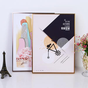 <span class=keywords><strong>Cadre</strong></span> Photo mural en <span class=keywords><strong>aluminium</strong></span> argenté, vente en gros, grande taille 40x50x70, 60x80, 70x90, 70x100 - Product Image 2