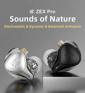 KZ <span class=keywords><strong>ZEX</strong></span> Pro IEM Auricular Electrostático Híbrido In-Ear Monitor Hifi Auriculares - Product Image 6