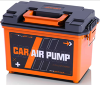 Portable 12V Dual Cylinder Tire Inflator Heavy Duty Car Air Compressor Digital Pressure Gauge Plastic Construction 700W Max 600W