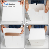 Boîte d'emballage en papier imprimé personnalisé, boîte de transport de gâteau au fromage imprimé personnalisé, boîte de transport de gâteau d'anniversaire, vente en gros