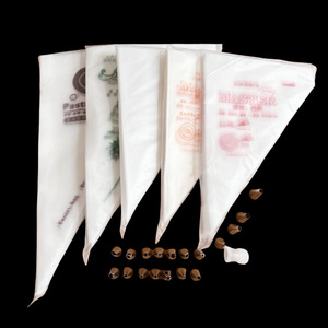 Disposable Piping Bags With Tips Set For Cake Decorating Food Decorating Tools Triangle Shape Baking Supplies - Product Image 1
