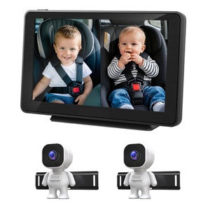 7 Inch Dual Channel Baby Rear View Monitor with Infrared Night Vision Youngsters During Drives Vehicle Youngsters Safety Android - Product Image 1
