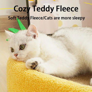 Grosir Pabrik besar Diameter nanas Oval Sisal kucing papan garuk serbaguna pohon kucing Scratcher istirahat kucing - Product Image 2