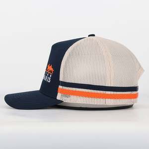Casquette de camionneur en maille personnalisable à 5 panneaux 100% coton taille réglable logo brodé à la mode pour la pêche performante - Product Image 3