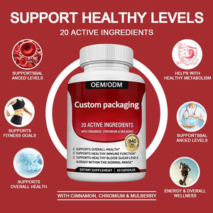 Kapsul Glukosa Darah OEM Kayu Manis Melon Pahit Kromium Murbei Asam Alfa Lipoat Herbal Kapsul Sehat untuk Kadar Glukosa Darah - Product Image 4