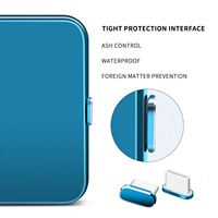 Puerto de datos tipo C Enchufe antipolvo USB Puerto de carga para teléfono móvil Agujero de alimentación Enchufe antipolvo de metal