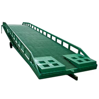 Rampe de chargement mobile pliable CE approuvée 8/10/12T pour camions, niveleur de quai télescopique haute résistance pour levage