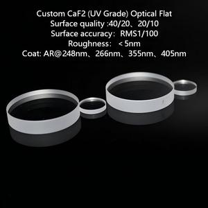 Fenêtre optique en CaF2 de qualité <span class=keywords><strong>DUV</strong></span>/VUV sur mesure avec revêtement antireflet pour la livraison de faisceau laser, certifiée ISO9001 - Product Image 2