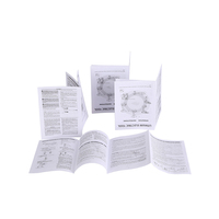 Vente en gros d'instructions en papier Custom150gsm A5 A4 Produit manuel Impression 3 fois Dépliant Dépliant Dépliant Brochures Livret Imprimer