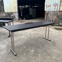 Table de réunion pliable en métal de haute qualité au design moderne avec microphone Offre Spéciale mobilier de salle de conférence