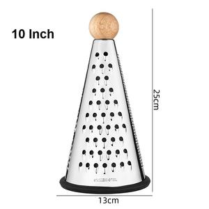 <span class=keywords><strong>Râpe</strong></span> <span class=keywords><strong>manuelle</strong></span> <span class=keywords><strong>professionnelle</strong></span> en métal <span class=keywords><strong>à</strong></span> 3 faces coniques pour légumes, fruits, fromage, pommes de terre et <span class=keywords><strong>carottes</strong></span> - Product Image 3