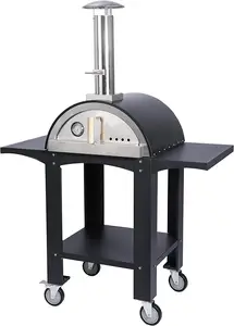 AUPLEX OEM Horno para Pizza in acciaio inox a Gas per esterni Mini forno per Pizza domestico a legna