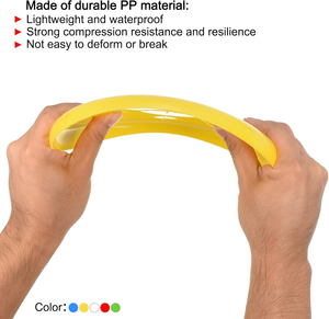 Juego de Lanzar y Atrapar al Aire Libre, Disco Volador Personalizado con Impresión a Color, Disco de Plástico PP Resistente de 5-10 Pulgadas para Niños, Adolescentes y Adultos JUNYE - Product Image 2
