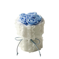 PS-004 2025 éternel Mini Rose conservé bouquet de fleurs parfumé vent fleur cadeau pour petite amie mère
