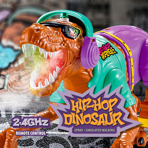 2,4 GHz Elektrische Simulations-RC-Tiere aus Kunststoff, ferngesteuerte Hip-Hop-Sprüh-Dinosaurier und Laufspielzeuge für Kinder - Product Image 2