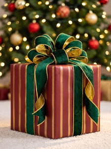 Christmas Luxury Ribbons DIY <b>Bow</b> Christmas Tree Decorative Ribbon 6.3cm <b>Red</b> Velvet Christmas Ribbons - Product Image 4