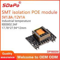 SDAPO DP9800M PoE PD Module 5V 12V sortie IEEE802.3af Module PoE Standard carte PCB pour téléphone VoIP