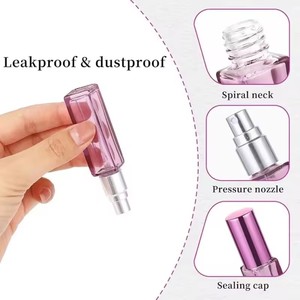 Flacon pulvérisateur portable en verre dégradé coloré de 3 ml, 5 ml, 8 ml, 10 ml – Décanter carré en verre pour parfum, élégant et raffiné - Product Image 4