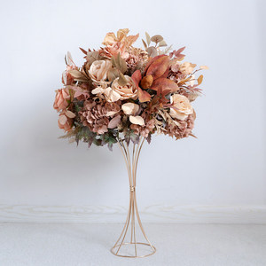 <span class=keywords><strong>Arco</strong></span> Decorativo EG-E32 para Bodas, Eventos, Cumpleaños, Propuesta de Matrimonio, Ceremonias, con Marco de Madera, Flores Artificiales, Color Café - Product Image 3