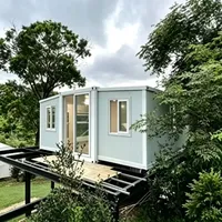 Maison conteneur pliable économique Chenwei, maison modulaire amovible et portable, petite villa préfabriquée pour jardin extérieur ou complexe hôtelier