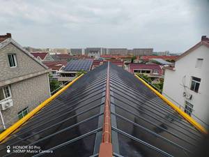 กระเบื้องหลังคาโซลาร์เซลล์ 380W PERC สีดำทั้งหมด BIPV แบบฮาล์ฟเซลล์ 1.76 แผงโซลาร์เซลล์แบบติดตั้งบนอาคาร ประสิทธิภาพ 20-21% - Product Image 5