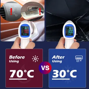 SUNNUO Collapsible Front Windshield Car Sunshade Custom Van Model Blocks UV Rays Insulates Heat Made Durable Nylon Easy Foldable