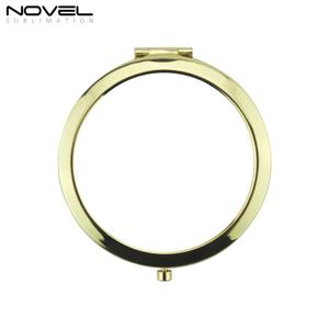 Espejo de Maquillaje de Bolsillo Personalizable de Alta Calidad para Sublimación, Espejos de Mano Metálicos Portátiles Personalizados - Product Image 3