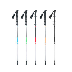 Bâtons <span class=keywords><strong>de</strong></span> <span class=keywords><strong>ski</strong></span>, <span class=keywords><strong>de</strong></span> randonnée et <span class=keywords><strong>de</strong></span> trekking pliables et réglables en alliage d'aluminium OEM 6061/7075 pour l'extérieur, bâtons <span class=keywords><strong>de</strong></span> marche nordique, bâtons d'escalade - Product Image 6