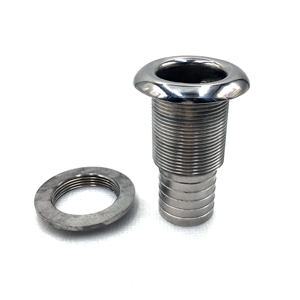 Deniz 316 paslanmaz çelik ayna cilalı yarım iplik Thru Hull hortum güverte drenaj egzoz uydurma çıkışları yeni tekne aksesuarları - Product Image 3