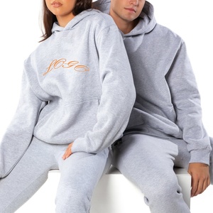 Conjunto Deportivo Personalizado con Logotipo Bordado, 100% Algodón Transpirable, Talla Grande, Invierno, Grueso, con Capucha, Unisex, para Hombre - Product Image 2