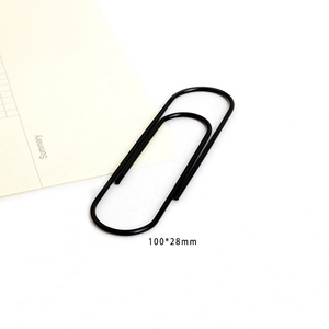 Màu đen 100 mét tiêu chuẩn kích thước lớn kim loại giấy Clip - Product Image 3