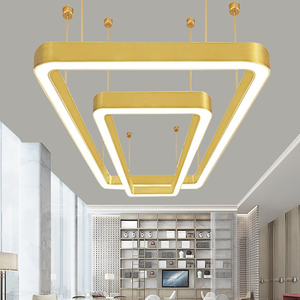 โคมไฟวงแหวนรูปไข่สีทองสำหรับงานต้อนรับ, ล็อบบี้, ซูเปอร์มาร์เก็ต, โครงการวิศวกรรมห้างสรรพสินค้า - Product Image 5