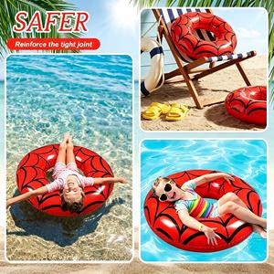 MAKE WAVES - Flotador Inflable de PVC para Niños de 24 Pulgadas, Diseño de Frutas, Anillo de Natación, Juguetes Acuáticos para Niños y Niñas, Fiestas de Verano en la Playa - Product Image 4