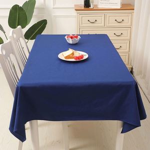 Thickened White Pure Cotton Sateen <b>Tablecloth</b> for Hotel Restaurant - Product Image 2