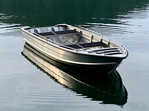 Bote de Aluminio de 2.5m con Soporte para Cañas de Pescar, para <span class=keywords><strong>Pesca</strong></span>, Caza de Patos, Ocio, Transporte y Trabajo, Tamaño Personalizado - Product Image 1